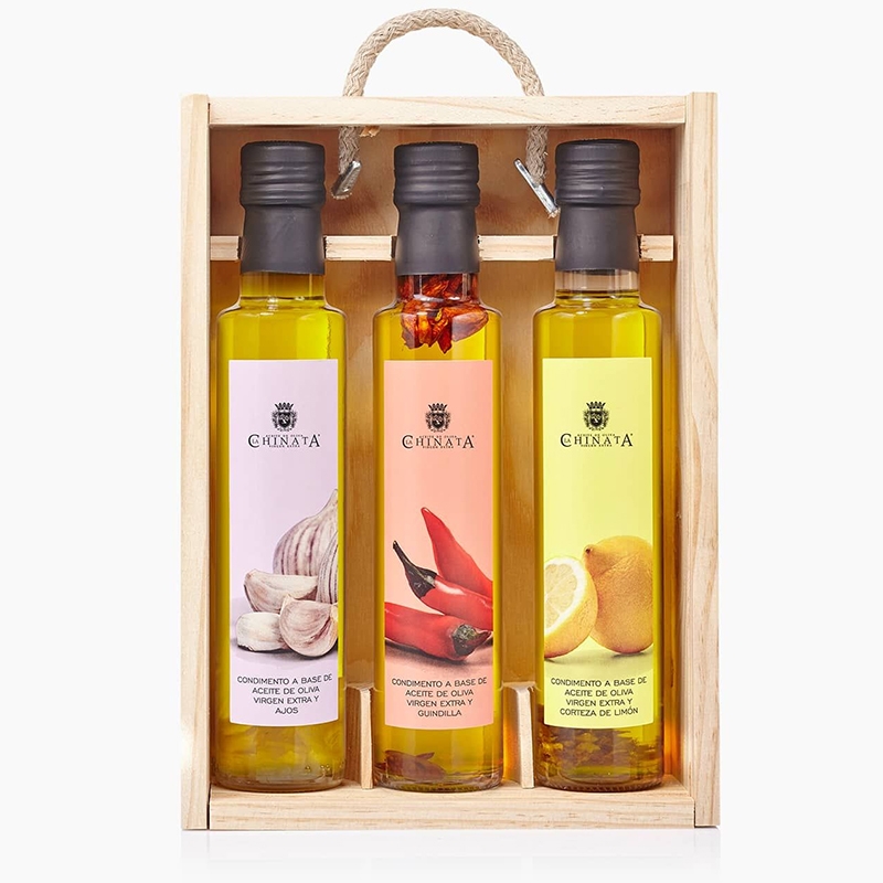 3 Flavoured Extra Virgin Olive Oil Case La Chinata | La Chinata Store