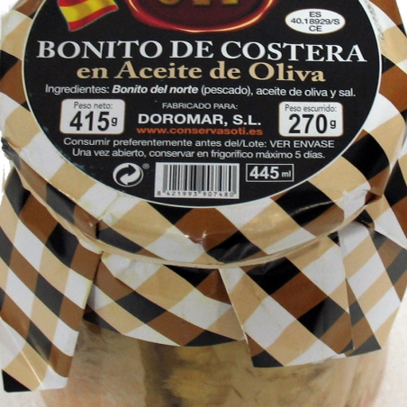 Bonito de Costera en Aceite de Oliva 415g Oti | Comprar Bonito Online