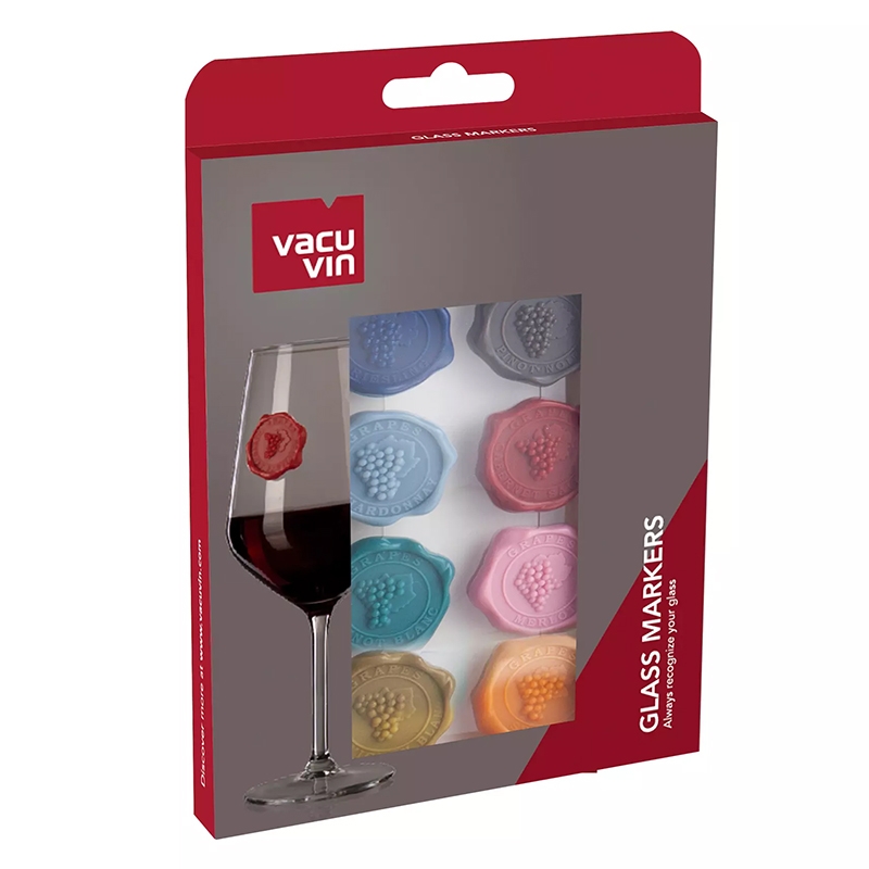 Identificador de Copas Glass Markers Vacu Vin | Tienda Vacu Vin