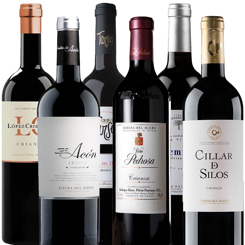 Crianza Red Wine Ribera del Duero Selection 6 Bottles