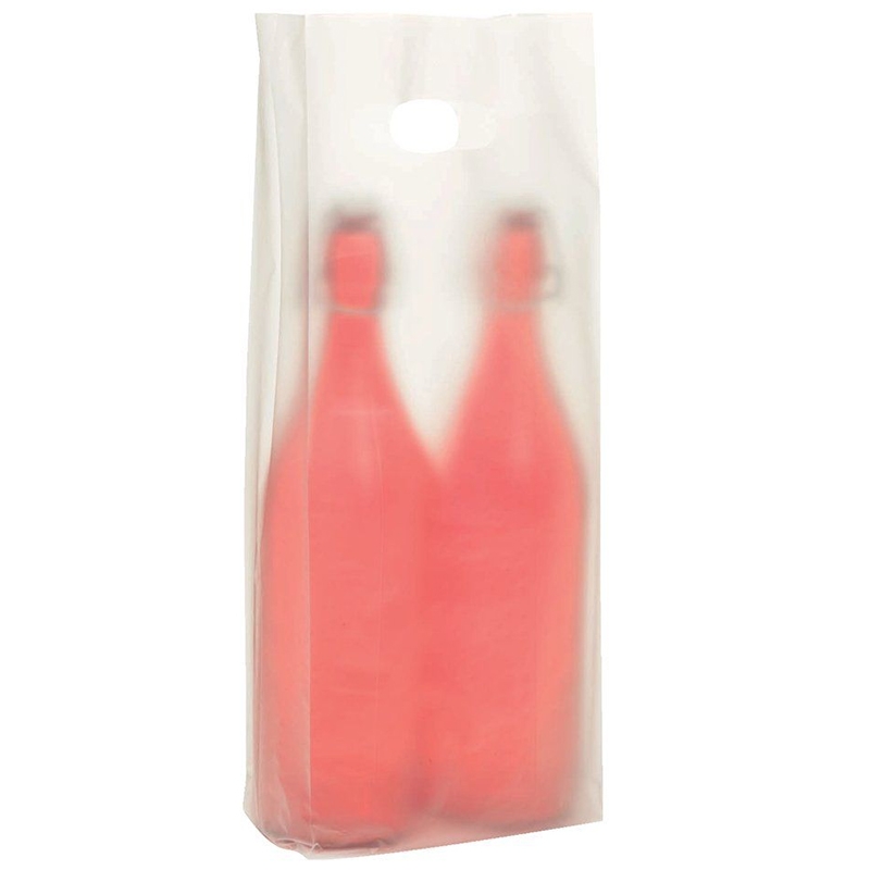 Bolsa de plástico transparente para 2 botellas | VinosRibera.com