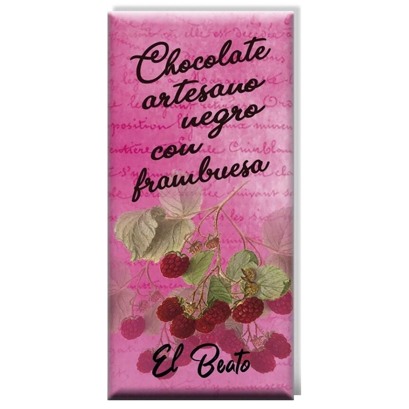 Chocolate Negro con Frambuesa El Beato | Dulces Típicos El Beato