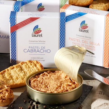 Salmon and Cabrales Cheese Pate Laurel | Buy Online Conservas Laurel