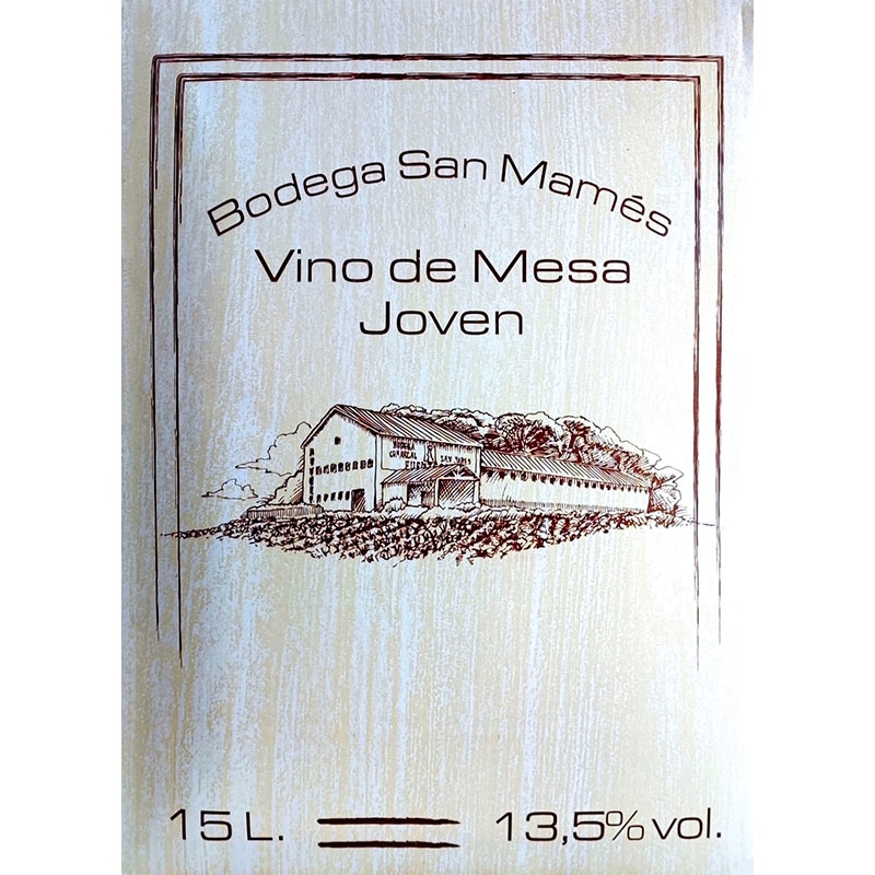 Bag in Box San Mames Young Red Wine 15L - Bodega San Mames - Doble R