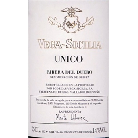 Vega Sicilia Único - Ribera del Duero