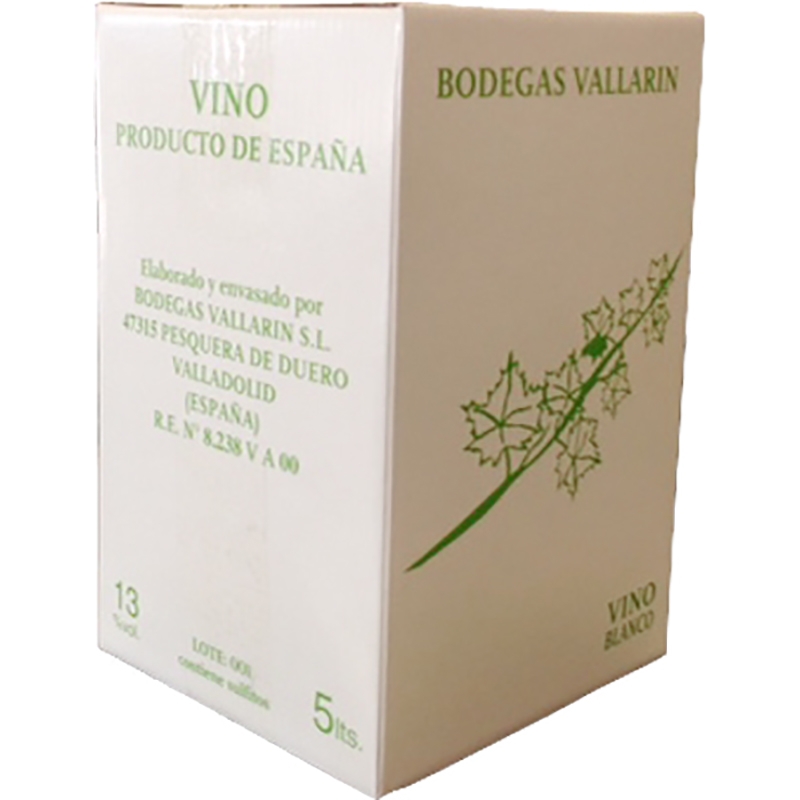 Bag in Box Vallarín Verdejo Rueda 5L - Bodegas Vallarín